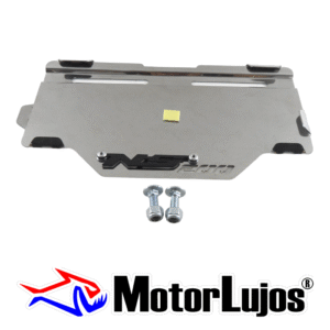 Portaplaca Cromo  "NS 200 " CL-20 + TORNI  + 3D NEGRO
