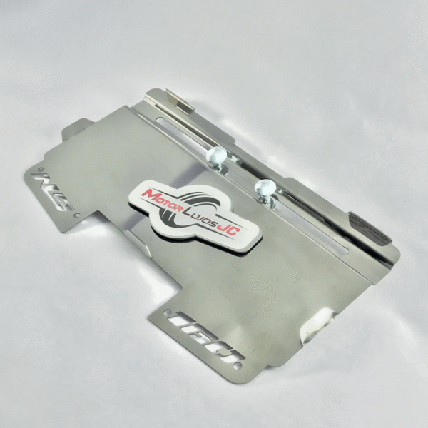 Portaplaca Cromo  "NS 160 " CL-20 + TORNI - Imagen 2