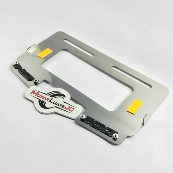 Portaplaca Cromo  "NS 160 Traga Luz" - Imagen 4