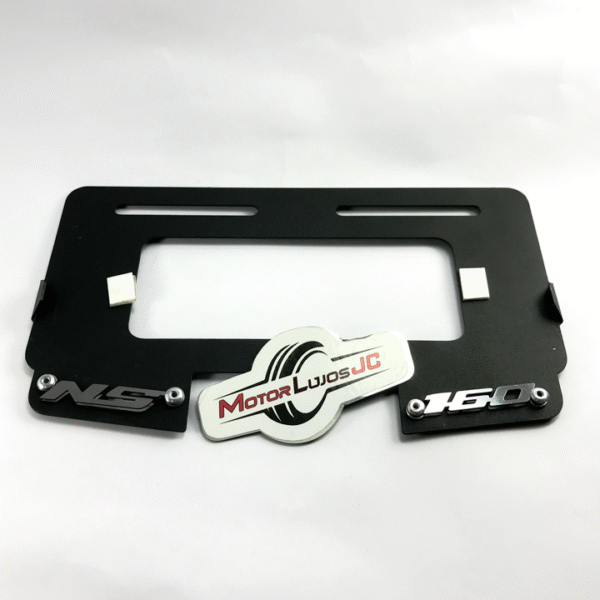 Portaplaca Negro "NS 160 Traga Luz" - Imagen 6