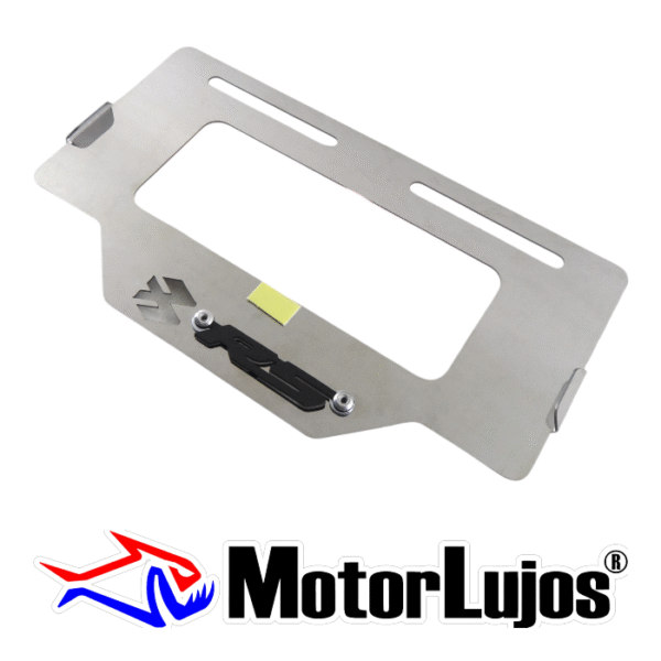 Portaplaca Cromo  "RS" + 3D NEGRO - Imagen 2