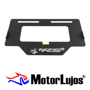 Portaplaca Cromo  "NS 125" + 3D NEGRO