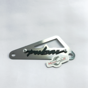 Tapa Guardabarro Lateral Cromo "NS 200" + 3D NEGRO
