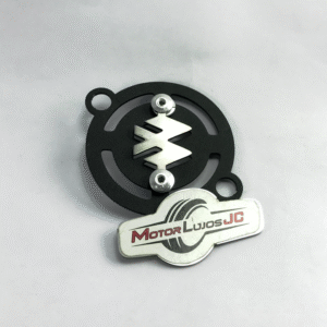 Tapa Filtro Aceite Negro  "Logo Bajab"   + 3D CROMO