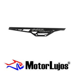 P. Guardacadena Negro "NS 160-200"  + 2 LOGOS  3D CROMO