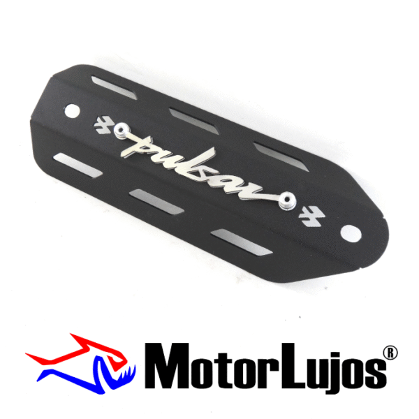 Lujo Delantero Exosto Negro  "PULSAR" + 3D CROMO - Imagen 2