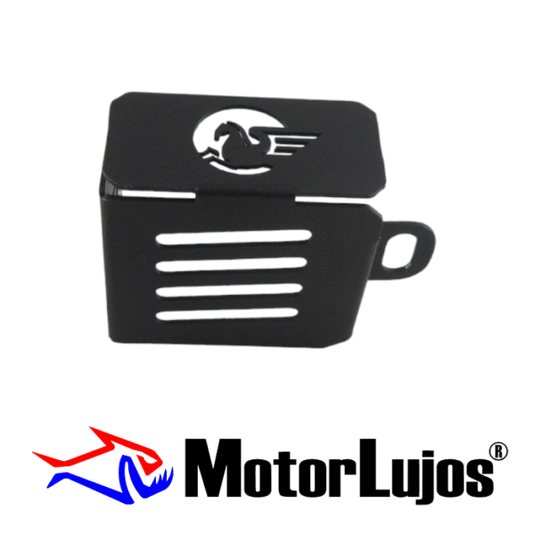 P.B. Freno Trasero Negro Cuadrada  "AKT" LOGO