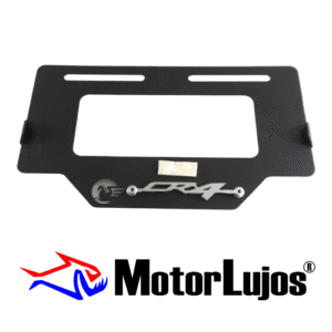 Portaplaca Negro "CR4"  + 3D CROMO