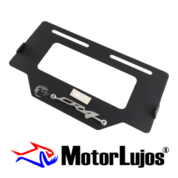 Portaplaca Negro "CR4"  + 3D CROMO - Imagen 2