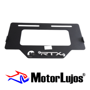 Portaplaca Negro "RTX"  + 3D CROMO