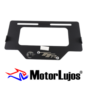 Portaplaca Negro "TTR"  + 3D CROMO