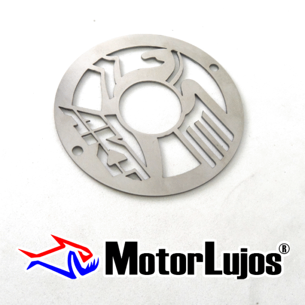 Lujo Salida Exosto Cromo  "AKT  LOGO Caballo" - Imagen 2