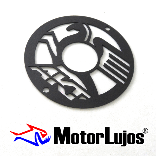 Lujo Salida Exosto Negro  "AKT LOGO CABALLO" - Imagen 2