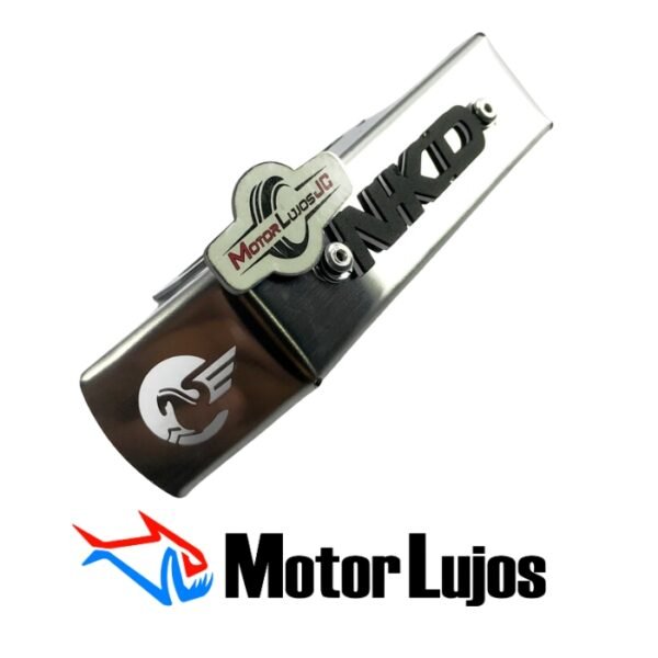 Frontal Inferior Farola Cromo"NKD" + 3D NEGRO - Imagen 3