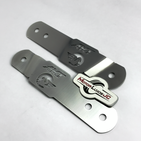 Juego Lujo Tragaluz Delantero x2 Cromo "NKD" - Imagen 2