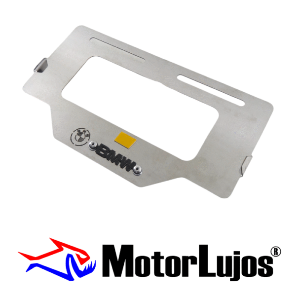 Portaplaca Cromo  "BMW" + 3D NEGRO - Imagen 2