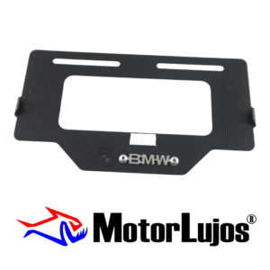 Portaplaca Negro "BMW"  + 3D CROMO