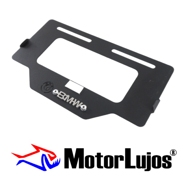 Portaplaca Negro "BMW"  + 3D CROMO - Imagen 2