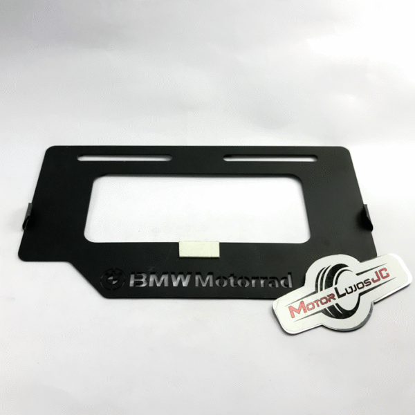 Portaplaca Negro "BMW MOTORRAD"