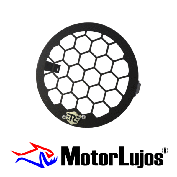 P. Farola Negro "ROYAL ENFIELD" NEGRO + 3D CROMO - Imagen 2
