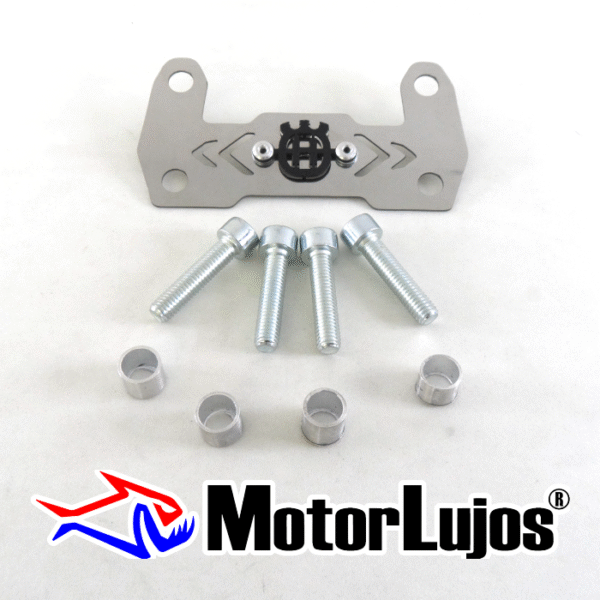 P. Acutrax Cromo "HUSQVARNA"  + BUJE Y TORNILLO + 3D NEGRO
