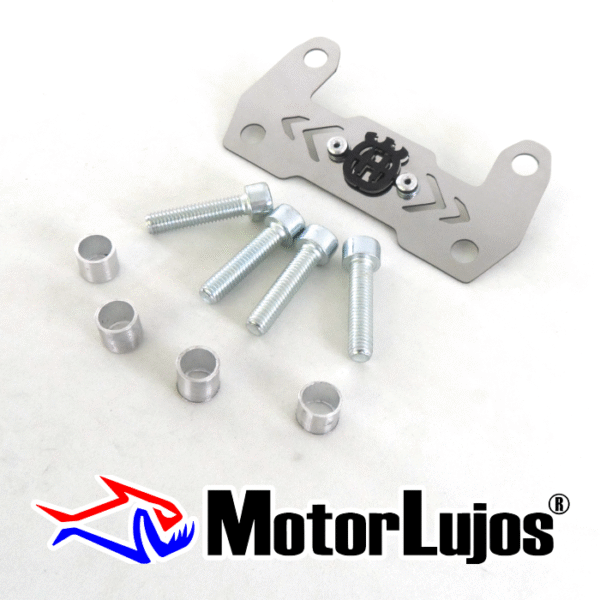 P. Acutrax Cromo "HUSQVARNA"  + BUJE Y TORNILLO + 3D NEGRO - Imagen 2