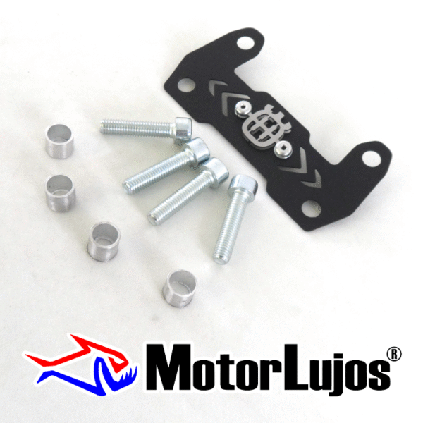 P. Acutrax Negro "HUSQVARNA"   + BUJE Y TORNILLO  + 3D CROMO - Imagen 2