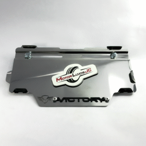 Portaplaca Cromo "VICTORY" CL-20 + TORNI + 3D Negro
