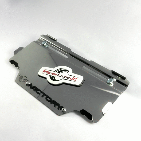 Portaplaca Cromo "VICTORY" CL-20 + TORNI + 3D Negro - Imagen 2