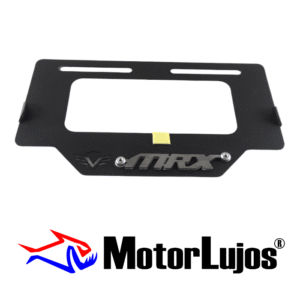 Portaplaca Negro "MRX"  + 3D CROMO
