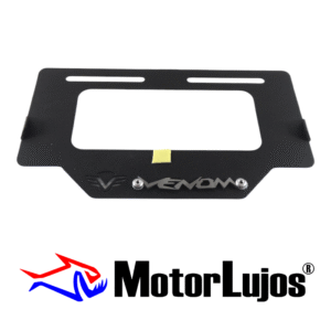 Portaplaca Negro "VENOM"  + 3D CROMO