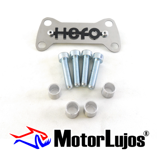 P. Acutrax Cromo "HERO 190"  + BUJE Y TORNILLO + 3D NEGRO