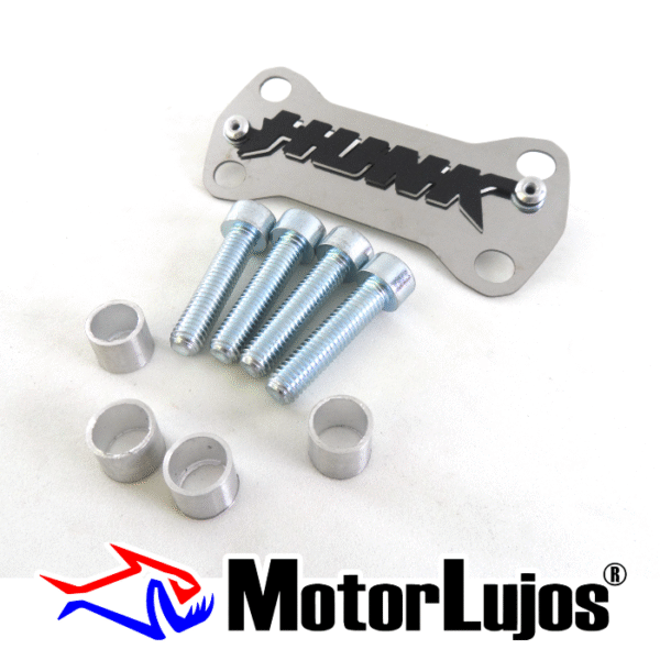 P. Acutrax Cromo "HUNK 160"  + BUJE Y TORNILLO + 3D NEGRO - Imagen 2
