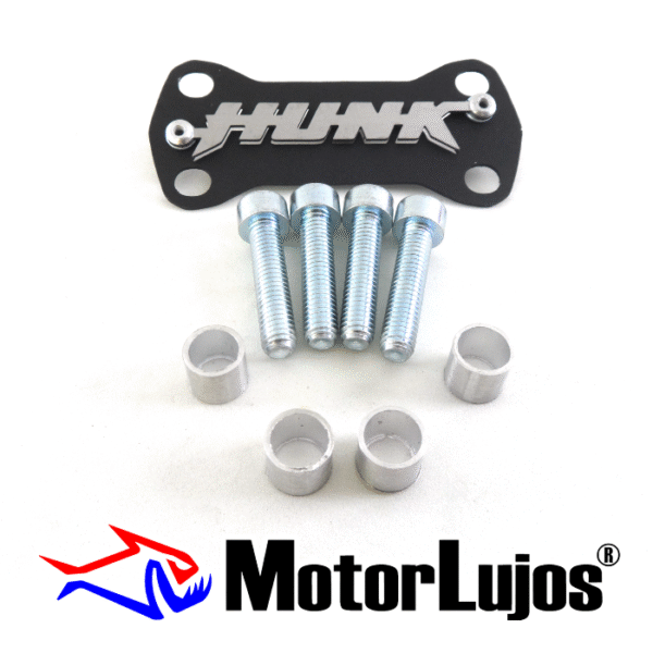 P. Acutrax Negro "HUNK 160"   + BUJE Y TORNILLO  + 3D CROMO