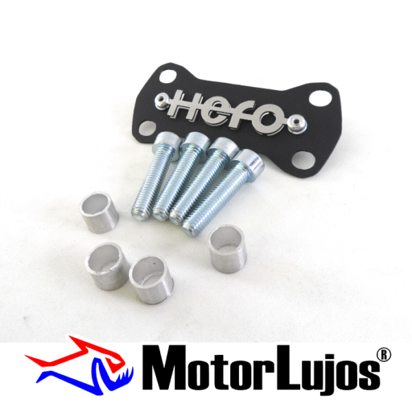 P. Acutrax Negro "HERO 160"   + BUJE Y TORNILLO  + 3D CROMO - Imagen 2
