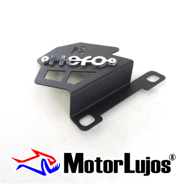 P. Caliper Negro "HERO 160"  + 3D CROMO - Imagen 2