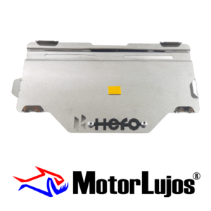 Portaplaca Cromo  "HERO " CL-20 + TORNI  + 3D NEGRO