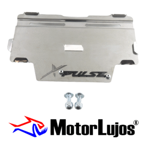 Portaplaca Cromo  "XPULSE " CL-20 + TORNI  + 3D NEGRO
