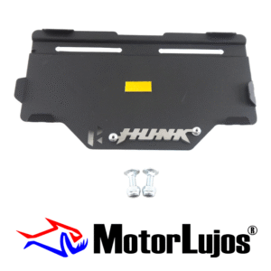 Portaplaca Negro "HUNK " CL-20 + TORNI   + 3D CROMO