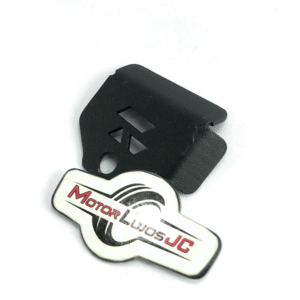 Portaplaca Cromo  "TVS RAIDER"