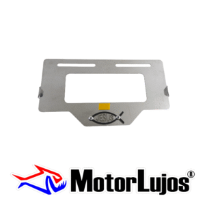 Portaplaca Cromo  "KYMCO" + 3D NEGRO