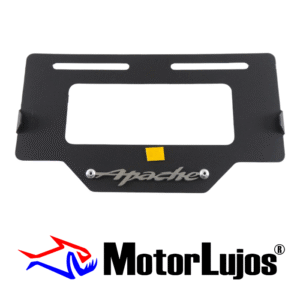 Portaplaca Negro "APACHE"  + 3D CROMO