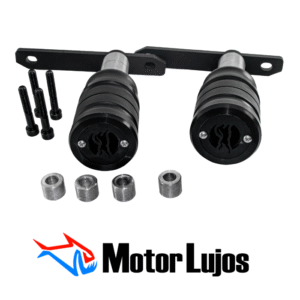 Juego Slider De Motor Negro "APACHE"  Platina Larga + Bujes