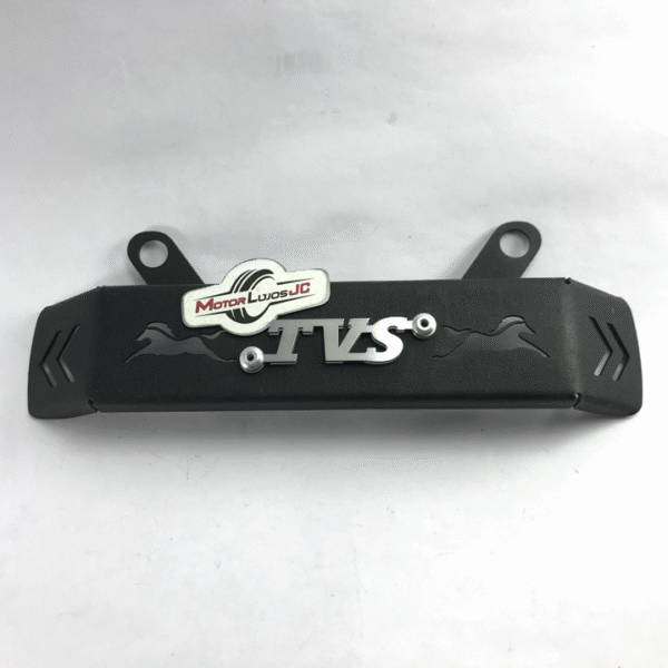 Lujo Inferior Farola Negro "TVS" + 3D CROMO