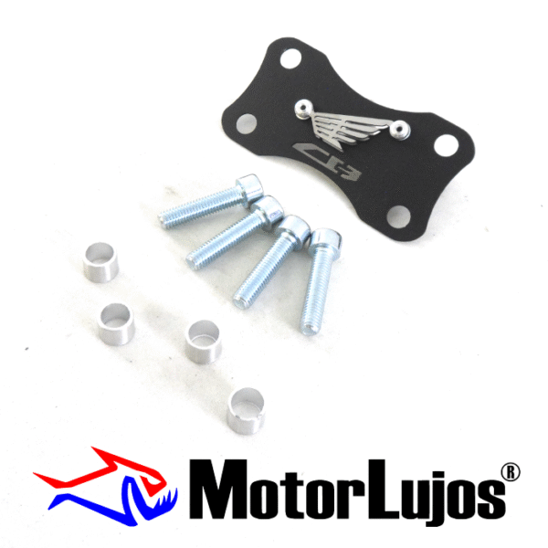 P. Acutrax Negro "HONDA CB 160F"   + BUJE Y TORNILLO  + 3D CROMO - Imagen 2