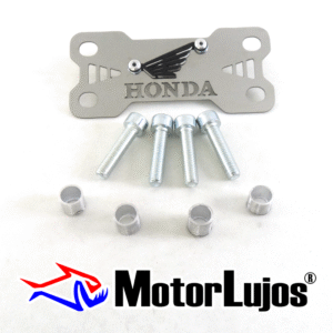 P. Acutrax Cromo "HONDA"  + BUJE Y TORNILLO + 3D NEGRO