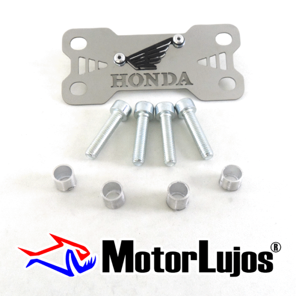 P. Acutrax Cromo "HONDA"  + BUJE Y TORNILLO + 3D NEGRO