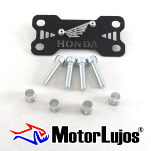 P. Acutrax Negro "HONDA"   + BUJE Y TORNILLO  + 3D CROMO