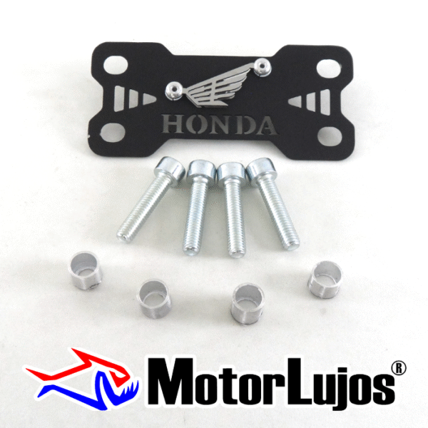 P. Acutrax Negro "HONDA"   + BUJE Y TORNILLO  + 3D CROMO