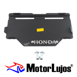 Portaplaca Negro "HONDA " CL-20 + TORNI  + 3D CROMO
